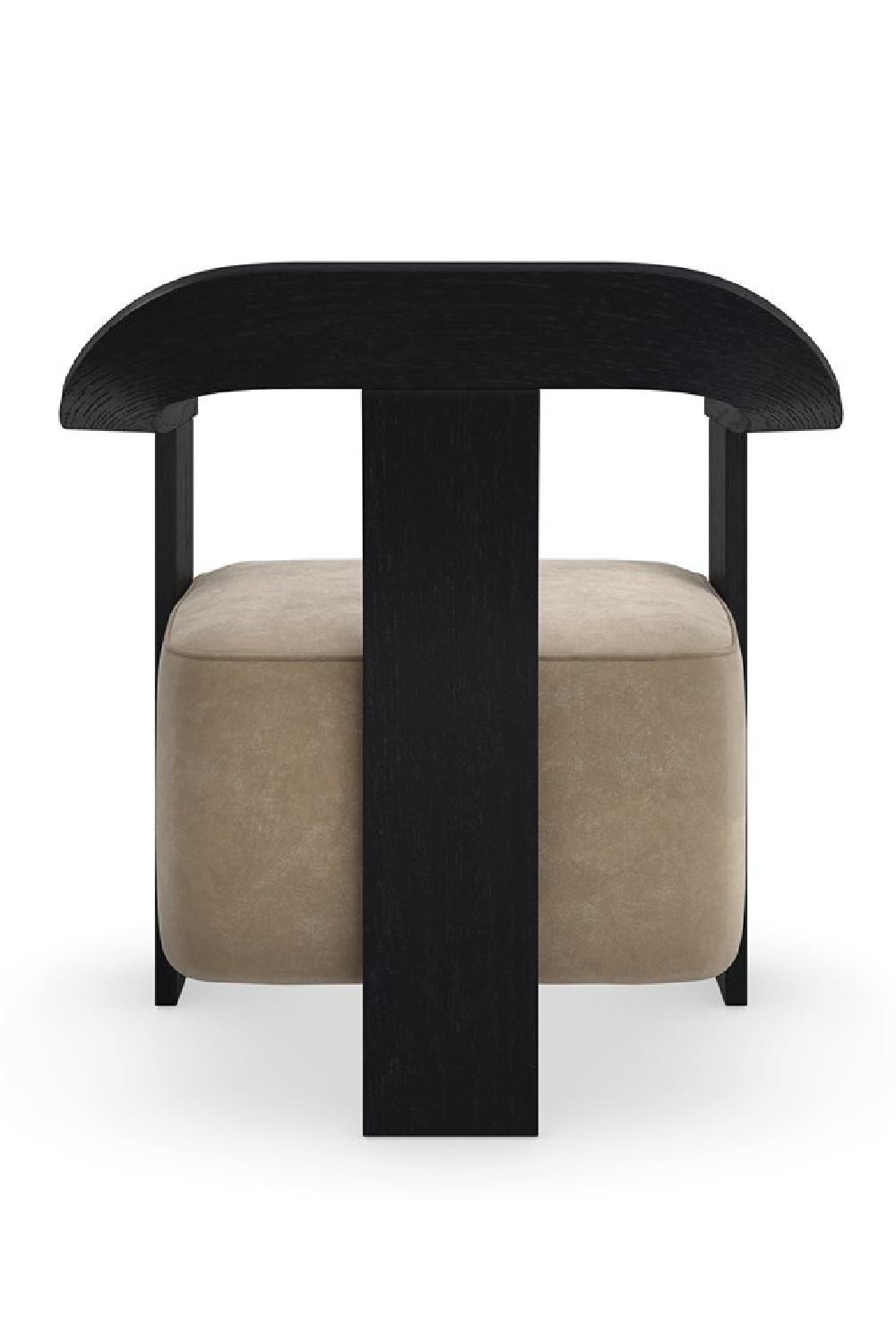 Brown Suede Seat Accent Chair | Caracole Luca | Oroa.com