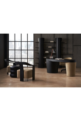 Brown Suede Seat Accent Chair | Caracole Luca | Oroa.com