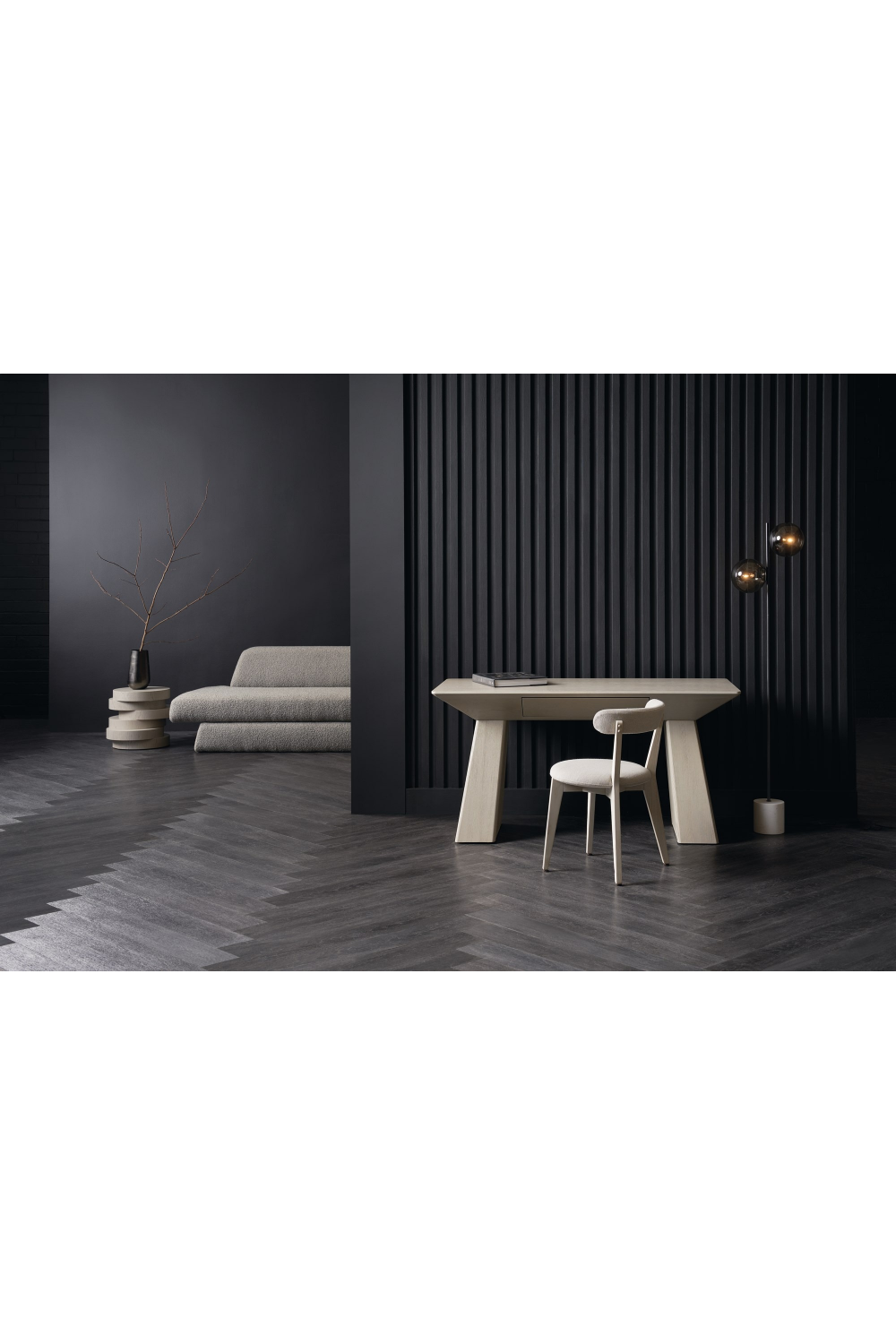 Bouclé Modern Swivel Chair | Caracole Serenity | Oroa.com