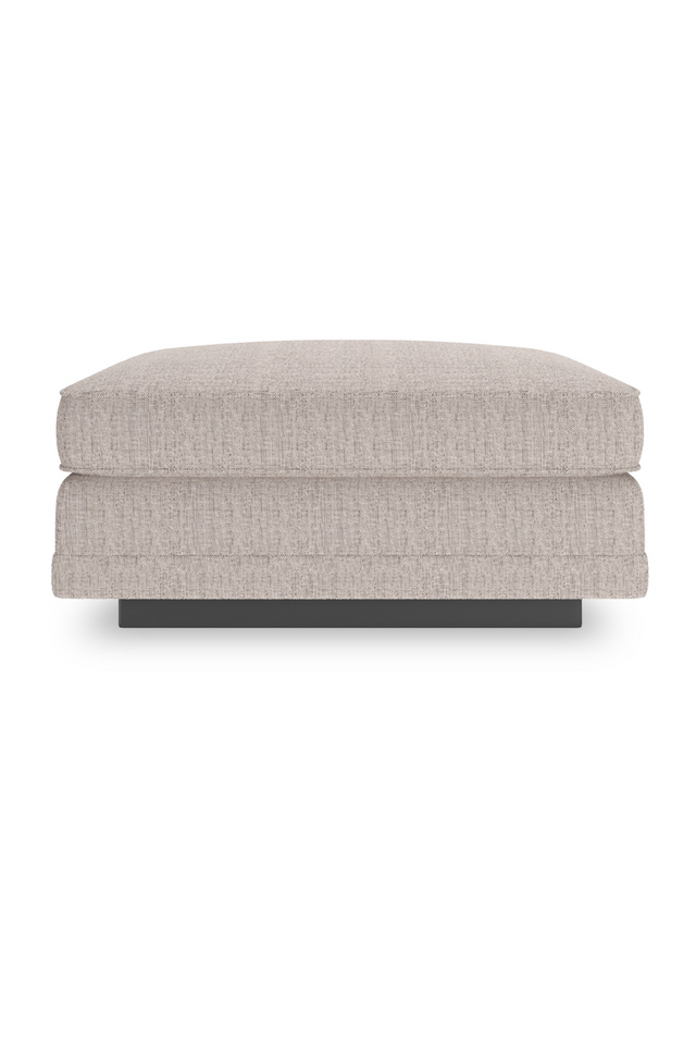 Beige Woven Ottoman | Caracole Fusion | Oroa.com