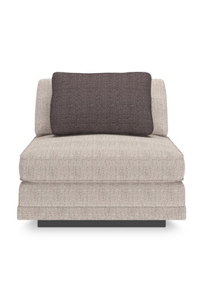 Beige Armless Chair | Caracole Fusion | Oroa.com