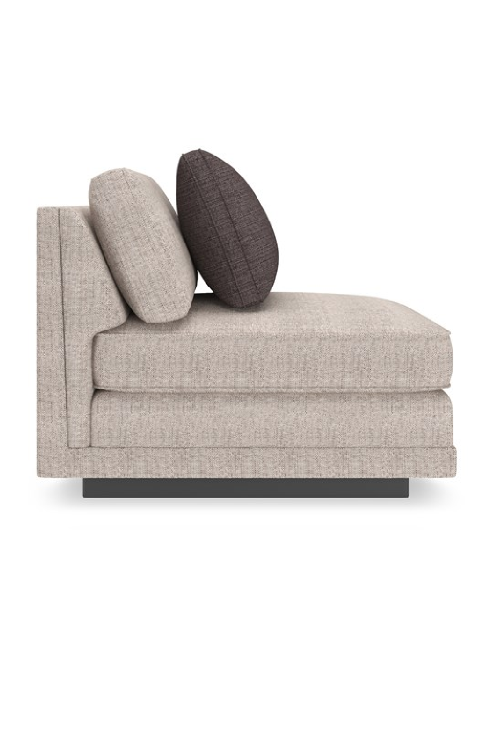 Beige Armless Chair | Caracole Fusion | Oroa.com