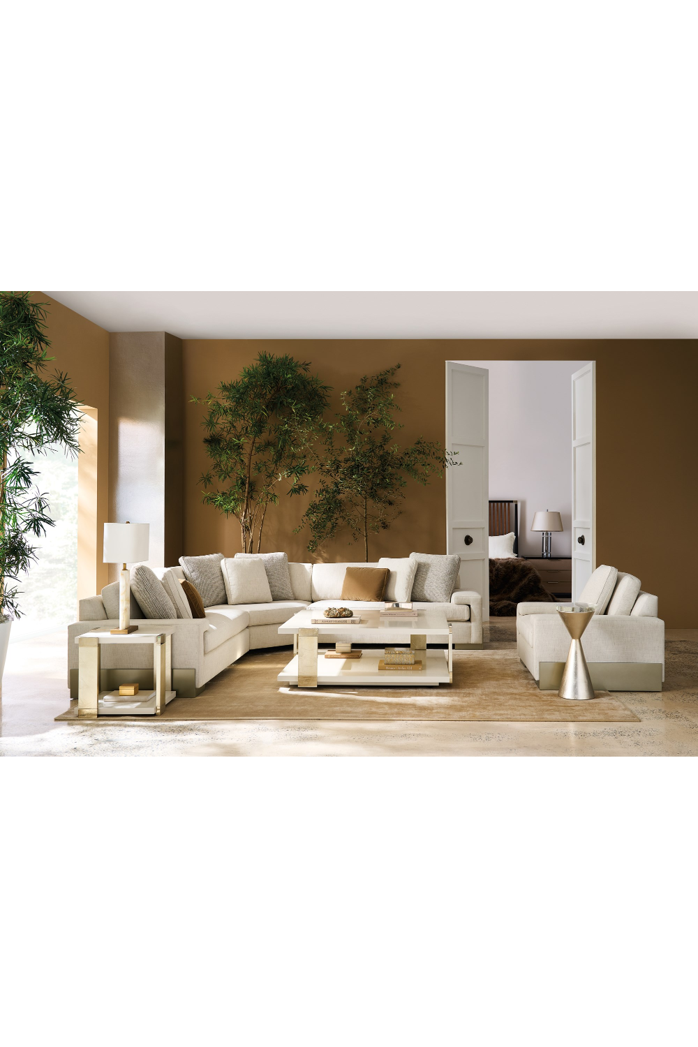 Gray Sectional Sofa | Caracole I'M Shelf-Ish | Oroa.com