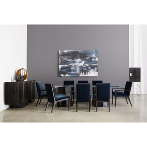   Striated Black Base Dining Table | Oroa.com