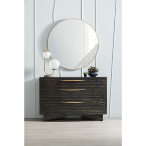   Striated Black 3-Drawer Dresser | Oroa.com