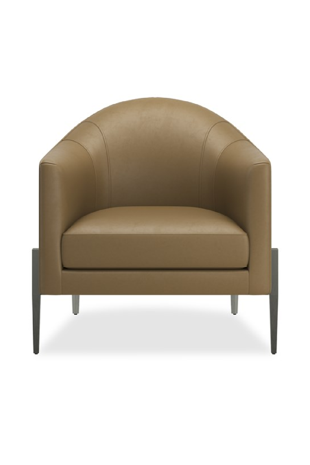Brown Leather Accent Chair | Caracole Rebound | Oroa.com