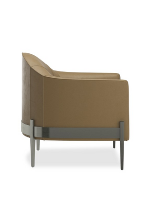 Brown Leather Accent Chair | Caracole Rebound | Oroa.com