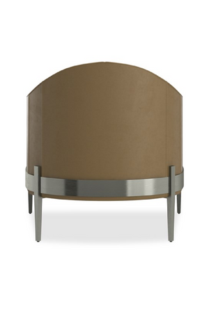 Brown Leather Accent Chair | Caracole Rebound | Oroa.com