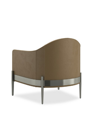 Brown Leather Accent Chair | Caracole Rebound | Oroa.com