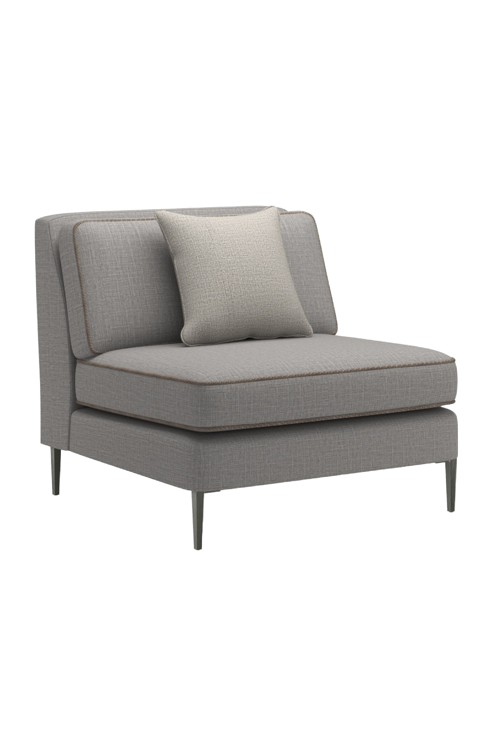 Gray Wool Blend Modular Chair | Caracole Remix | Oroa.com