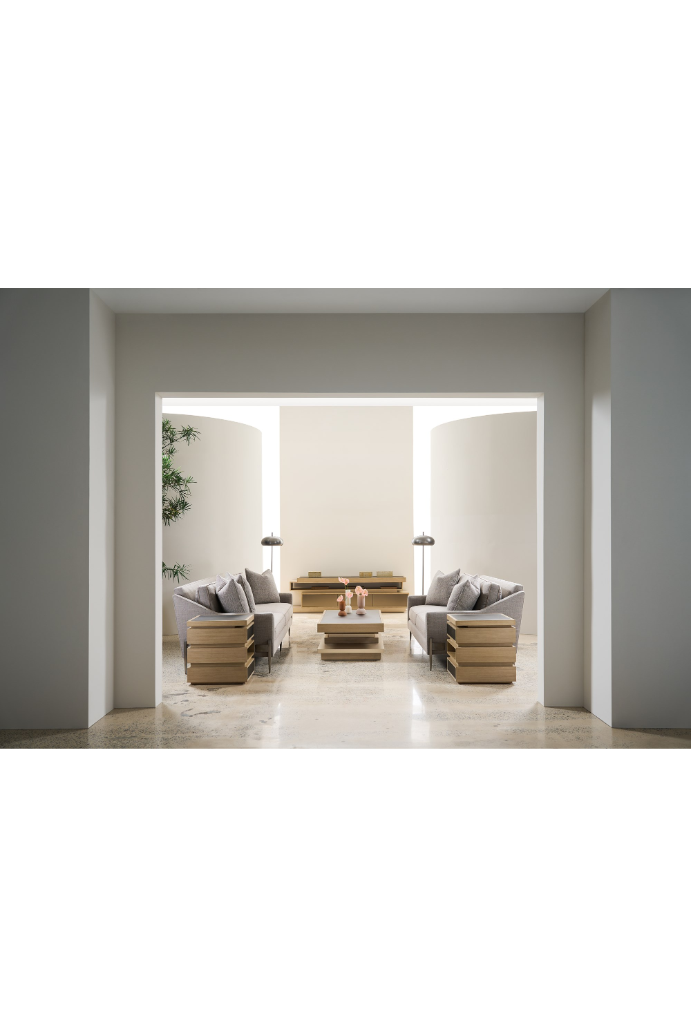 Gray Wool Blend Modular Chair | Caracole Remix | Oroa.com