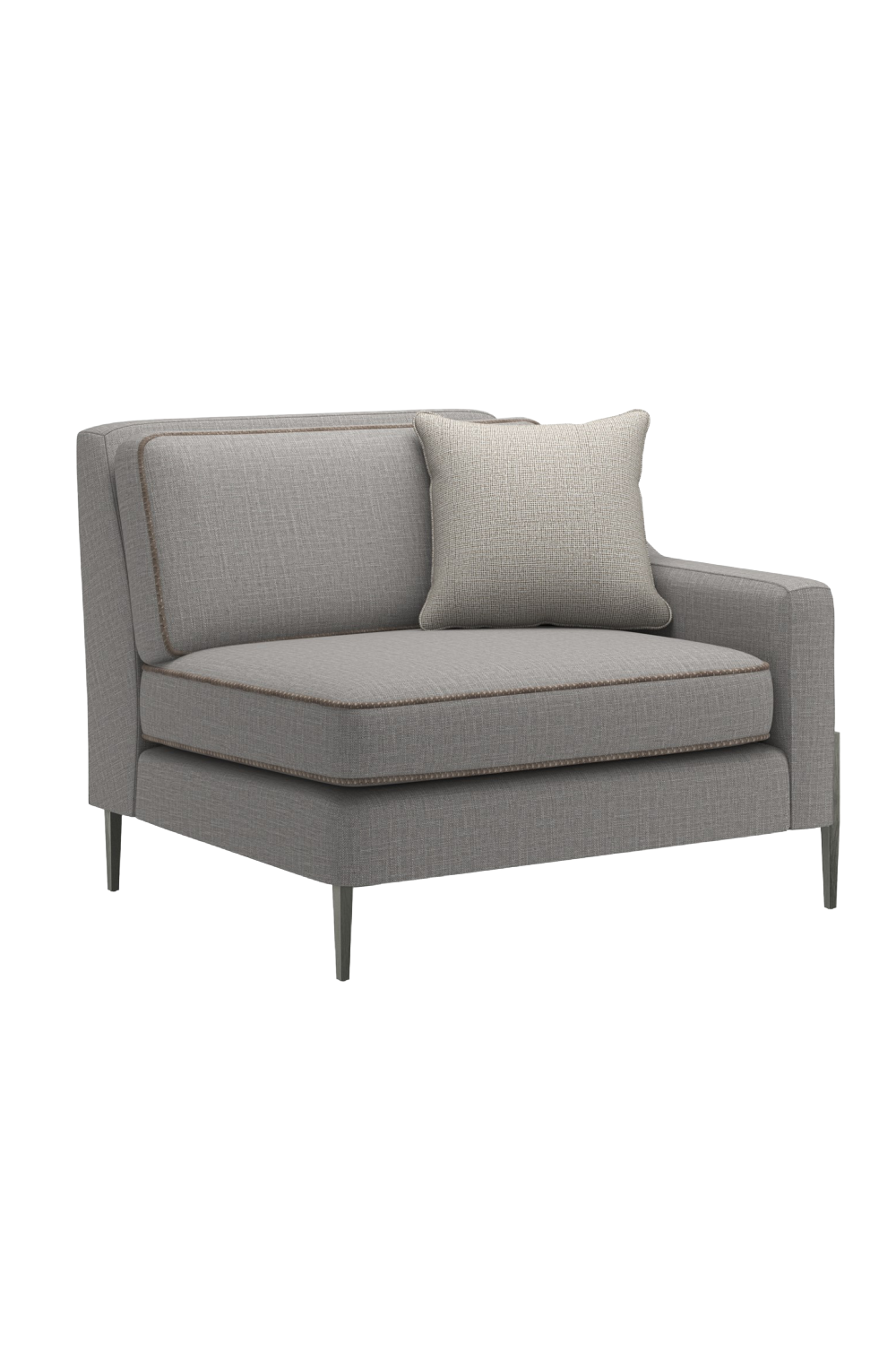 Gray Wool Blend Modular Chair | Caracole Remix | Oroa.com