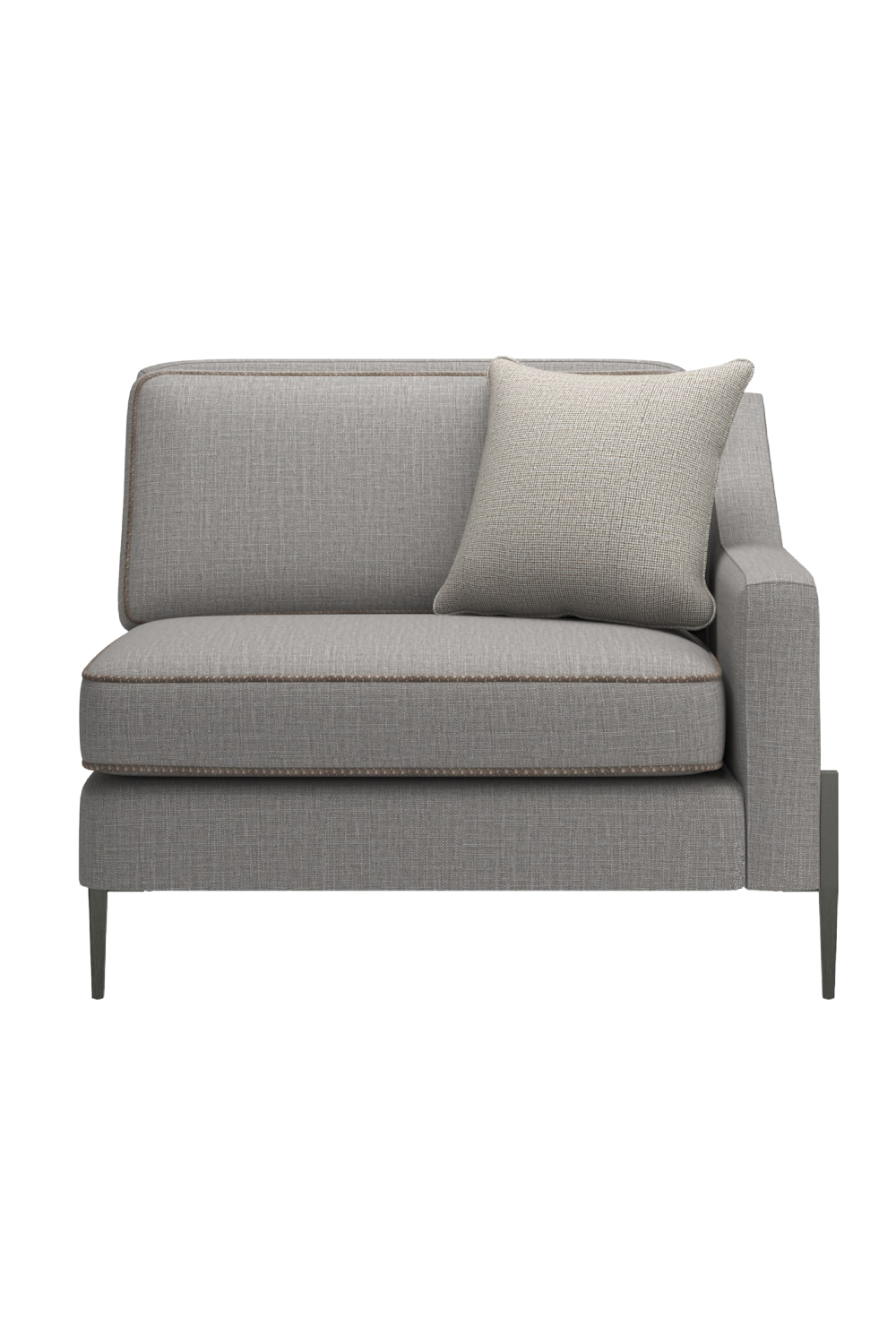 Gray Wool Blend Modular Chair | Caracole Remix | Oroa.com