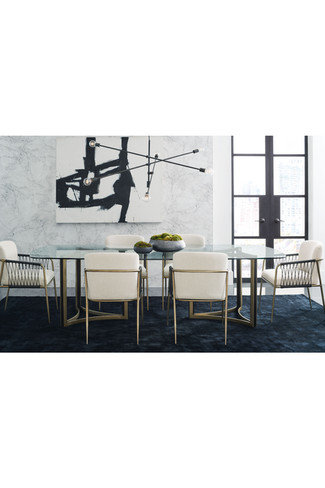 Black Cord Detail Dining Armchair | Caracole Remix | Oroa.com