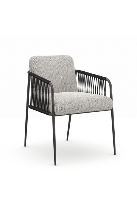 Woven Black Cord Dining Chair | Caracole Remix | Oroa.com