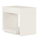 White 1-Drawer End Table | Caracole Expressions