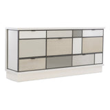 Checkerboard Glass 8-Drawer Sideboard | Caracole Repetition