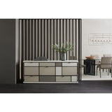 Checkerboard Glass 8-Drawer Sideboard | Caracole Repetition