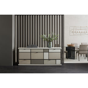   Checkerboard Glass 8-Drawer Sideboard | Oroa.com