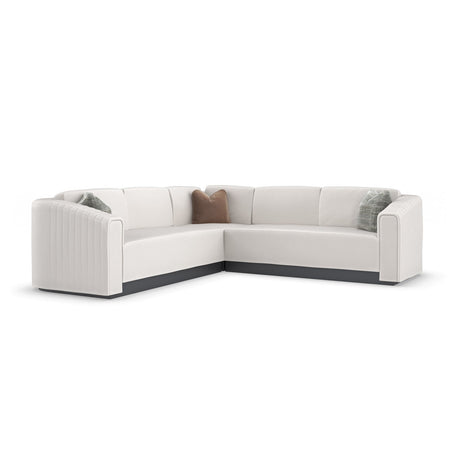 Twill Right-Armed Loveseat | Caracole La Moda