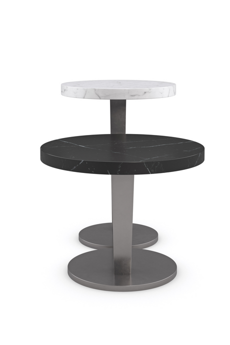 White Marble Spot Table | Caracole La Moda | Oroa.com