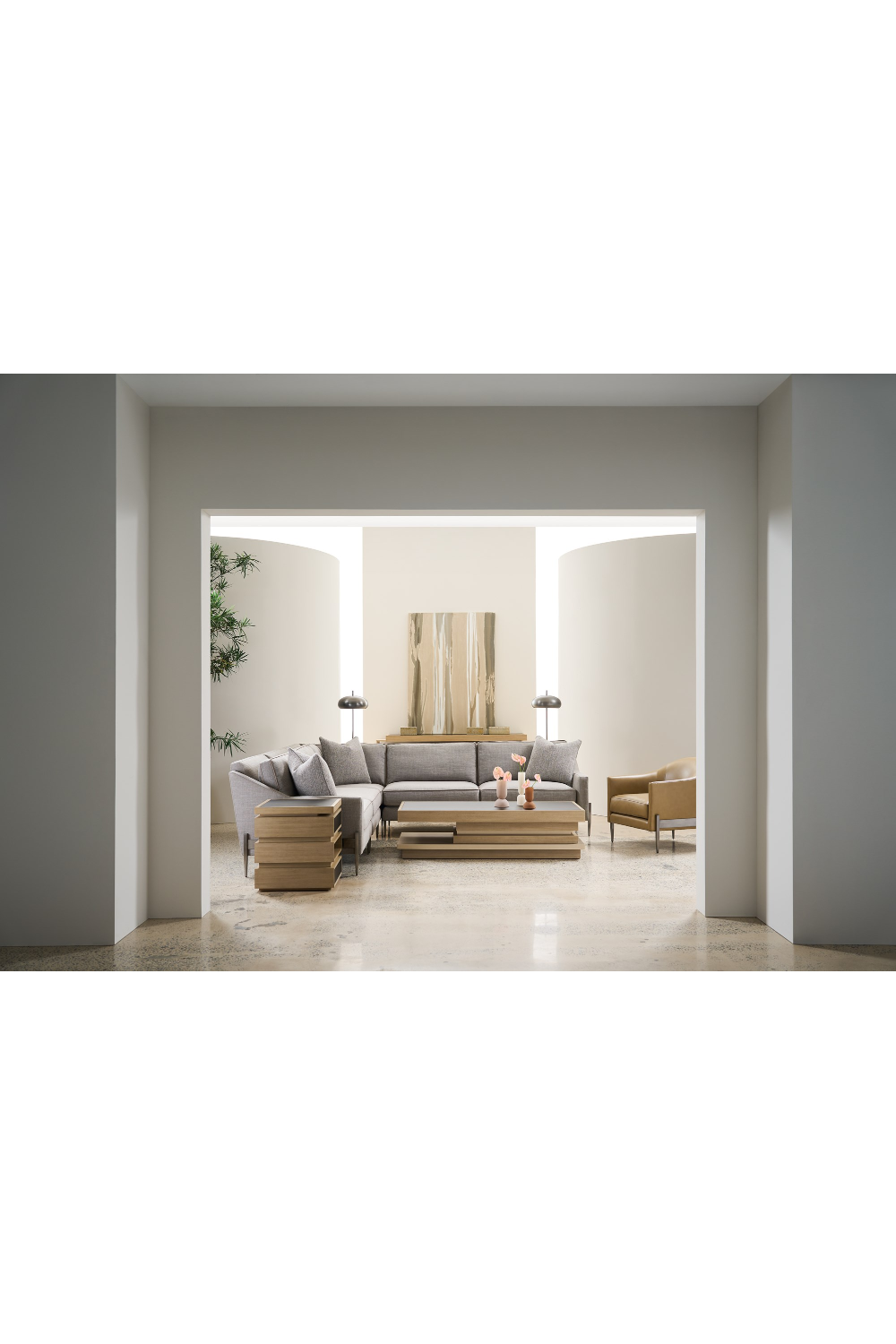 2-Drawer Tiered End Table | Caracole La Moda | Oroa.com