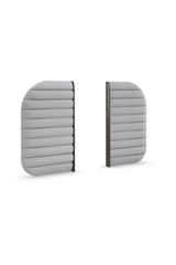 Gray Channeled Bed Side Panels | Caracole La Moda | Oroa.com