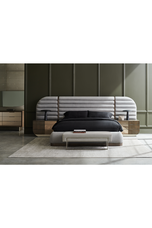 Gray Channeled Bed Side Panels | Caracole La Moda | Oroa.com