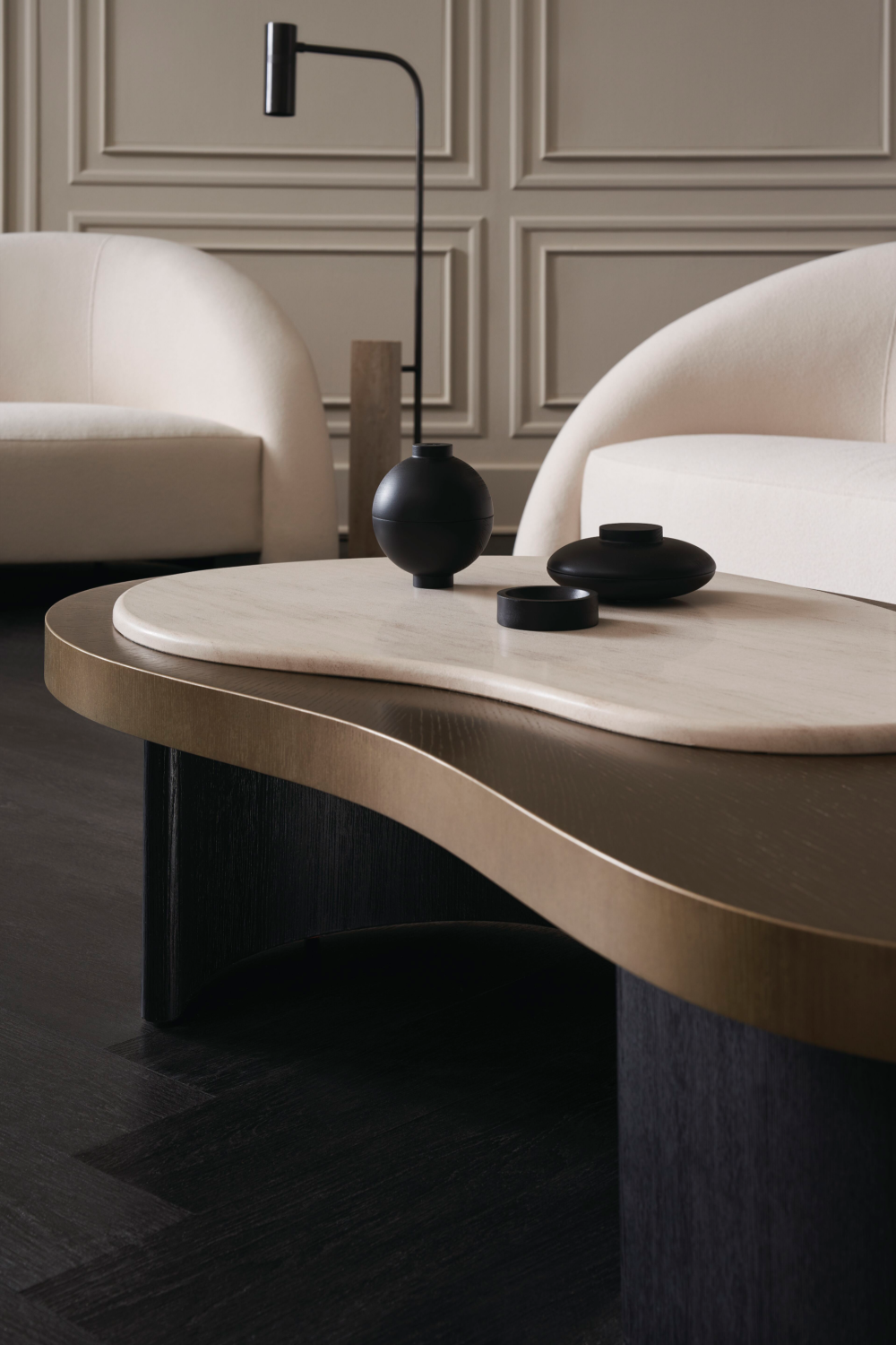 White Free-Form Sofa | Caracole Movement | Oroa.com