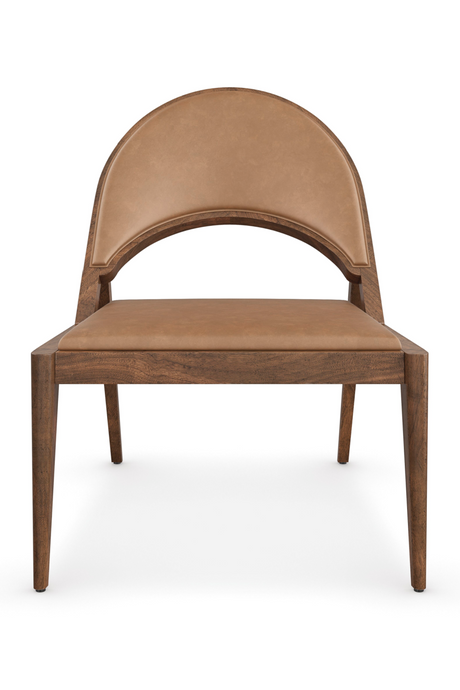 Brown Leather Lounge Chair | Caracole Rhythm | Oroa.com