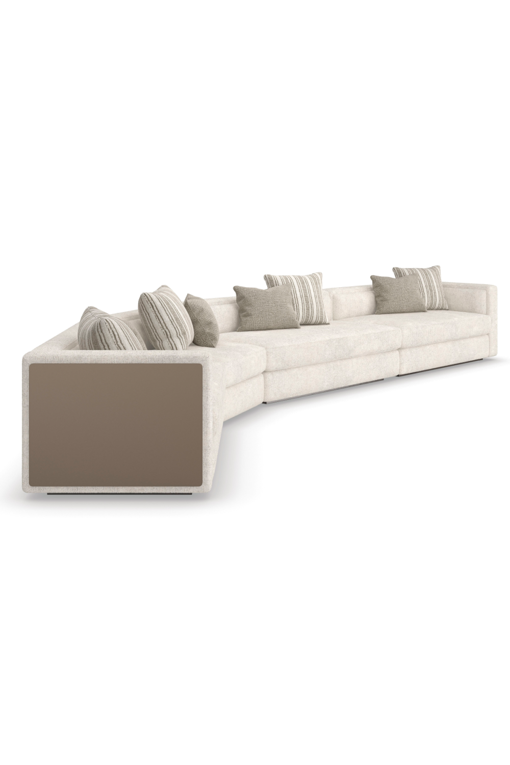 Cream Minimalist Sectional Sofa | Caracole Unity | Oroa.com