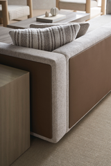 Cream Minimalist Sectional Sofa | Caracole Unity | Oroa.com