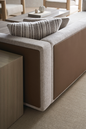 Cream Minimalist Sectional Sofa | Caracole Unity | Oroa.com