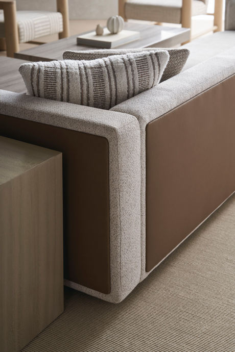 Cream Minimalist Sectional Sofa | Caracole Unity | Oroa.com