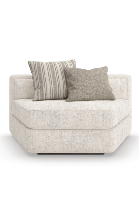 Cream Minimalist Sectional Sofa | Caracole Unity | Oroa.com