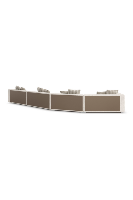 Cream Minimalist Sectional Sofa | Caracole Unity | Oroa.com
