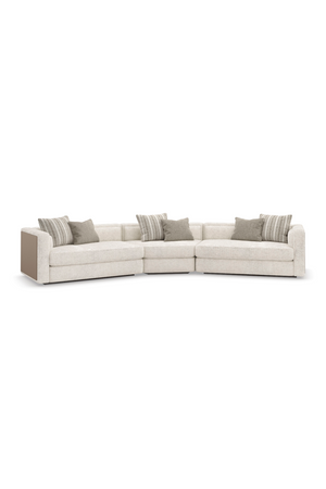 Cream Minimalist Sectional Sofa | Caracole Unity | Oroa.com