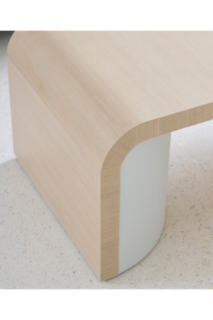 Curved Oak Coffee Table | Caracole Movement | Oroa.com
