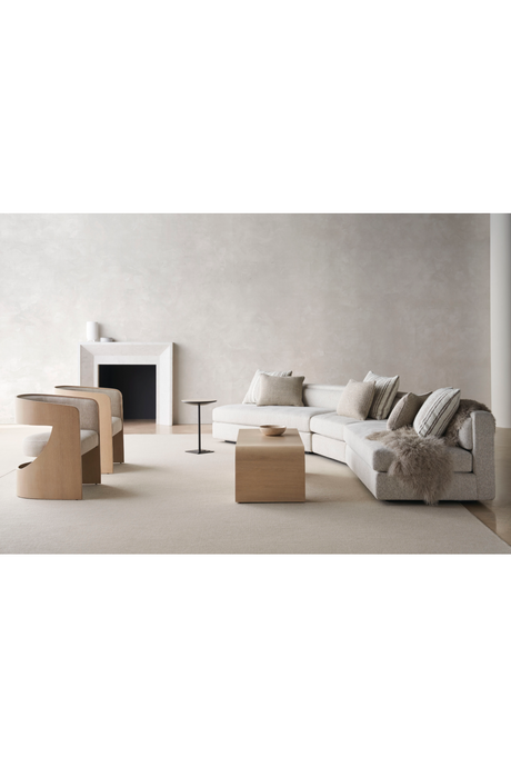 Curved Oak Coffee Table | Caracole Movement | Oroa.com