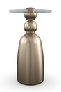 Bronze Sculpture Base Side Table | Caracole Dissonance | Oroa.com