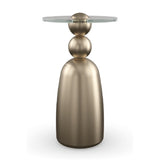Bronze Sculpture Base Side Table | Caracole Dissonance