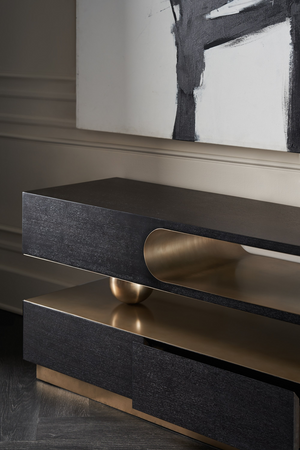 Modern 4-Drawer Media Unit | Caracole Harmony | Oroa.com