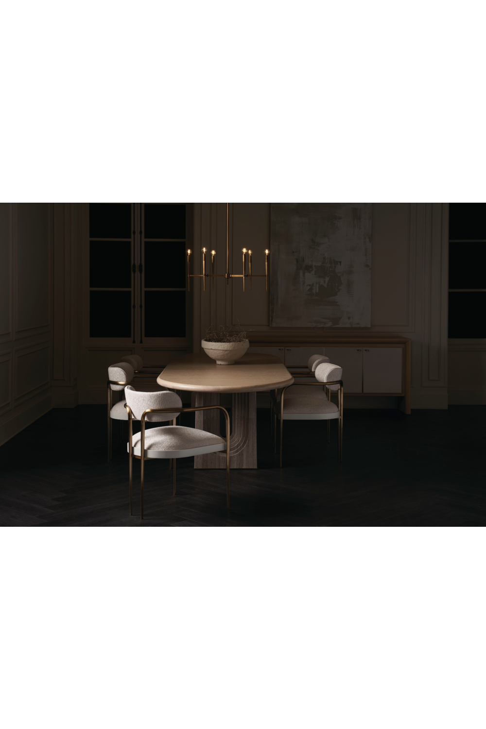 Bronze Framed Dining Chair | Caracole Emphasis | Oroa.com