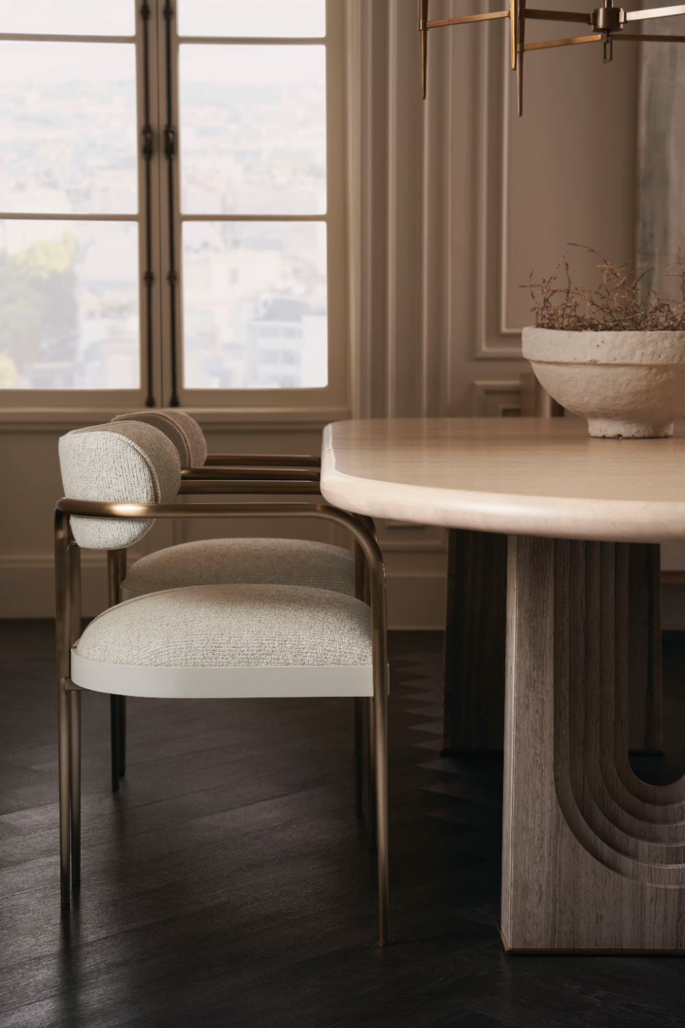 Bronze Framed Dining Chair | Caracole Emphasis | Oroa.com