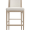 Ivory Bouclé Bar Stool | Caracole Unity | Oroa.com