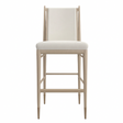 Ivory Bouclé Bar Stool | Caracole Unity | Oroa.com