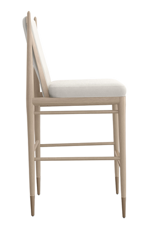 Ivory Bouclé Bar Stool | Caracole Unity | Oroa.com