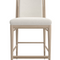 Ivory Bouclé Counter Stool | Caracole Unity | Oroa.com