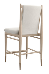Ivory Bouclé Counter Stool | Caracole Unity | Oroa.com