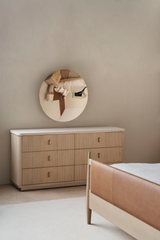 Brown Leather Bed | Caracole Rhythm | Oroa.com